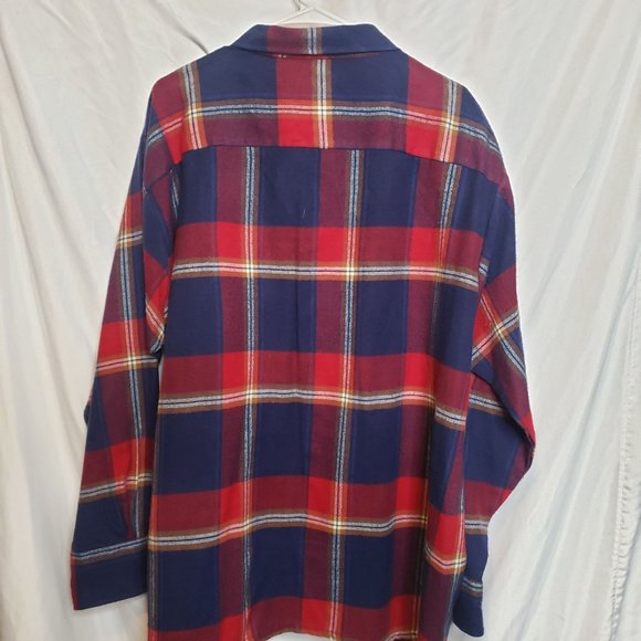 Vintage Flannel Shirt Arrow Sport Big And Tall 3X Acrylic Hong Kong - Picture 8 of 8